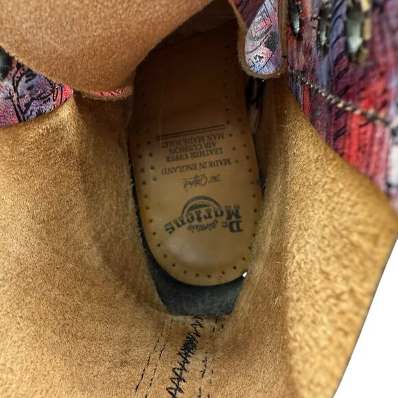 Vintage Dr. Martens Made England Pink London Icons Boots Size 4 UK - Picture 9 of 11